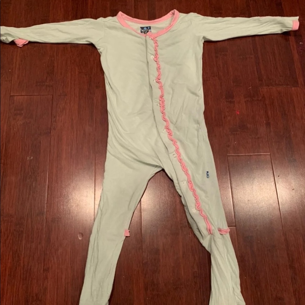 Kickee pants footed ruffles